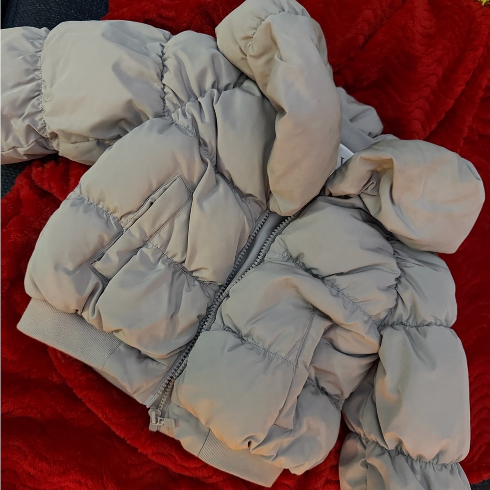 Toddler Gray Puffer Jacket